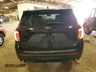 2023 Ford Explorer ST with VIN 1FM5K8GC9PGA90020, listed as a Copart auction lot 48184805 with 15,166 mi miles and Salvage Title. Bid and sale history available at carsss.com. Image 6.