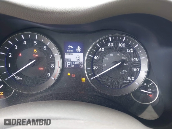 2012 Infiniti M with VIN JN1BY1AP1CM335867, listed as a IAAI auction lot 42169743 with 148,650 mi miles and . Bid and sale history available at DreamBid. Image 7.