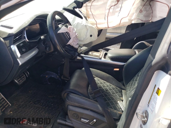 2021 Audi SQ8 Prestige z VIN WA1CWBF16MD008913, wystawiony jako Copart lot #64311523 z przebiegiem Nie podano mil oraz . Historia ofert i sprzedaży dostępna na DreamBid. Obrazek 7.
