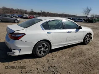 2016 Honda Accord Sedan LX with VIN 1HGCR2F34GA106926, listed as a Copart auction lot 48406845 with 201,620 mi miles and Salvage Title. Bid and sale history available at carsss.com. Image 3.