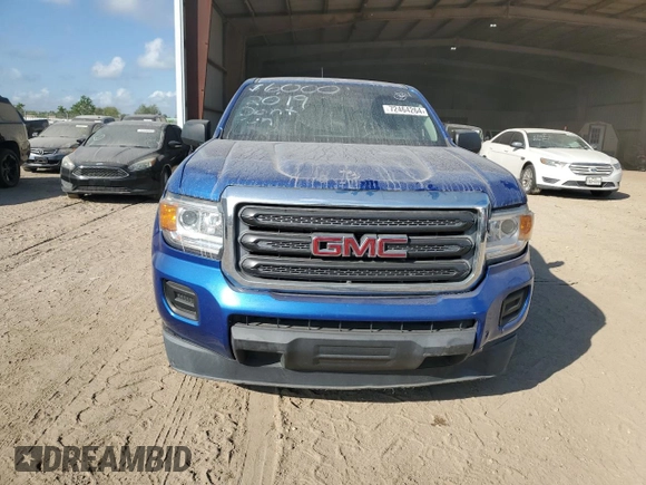 2019 GMC Canyon 2WD with VIN 1GTG5BEN9K1115807, listed as a Copart auction lot 72464264 with 0 mi miles and Clean Title. Bid and sale history available at carsss.com. Image 5.