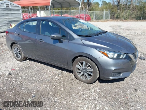 2021 Nissan Versa SV with VIN 3N1CN8EV4ML885218, listed as a IAAI auction lot 41717018 with 71,864 mi miles. Bid and sale history available at carsss.com. Image 1.