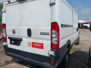 2023 Ram ProMaster Cargo with VIN 3C6LRVVG2PE596243, listed as a IAAI auction lot 42069331 with 9,332 mi miles and . Bid and sale history available at DreamBid. Image 4.