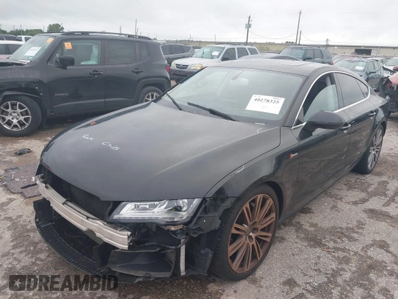 2012 Audi A7 Premium Plus with VIN WAUSGAFC8CN002238, listed as a IAAI auction lot 40278325 with 97,544 mi miles and . Bid and sale history available at DreamBid. Image 2.