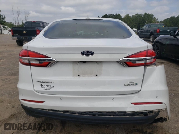 2019 Ford Fusion SE with VIN 3FA6P0LU9KR192886, listed as a Copart auction lot 47293563 with 52,400 mi miles and . Bid and sale history available at DreamBid. Image 6.