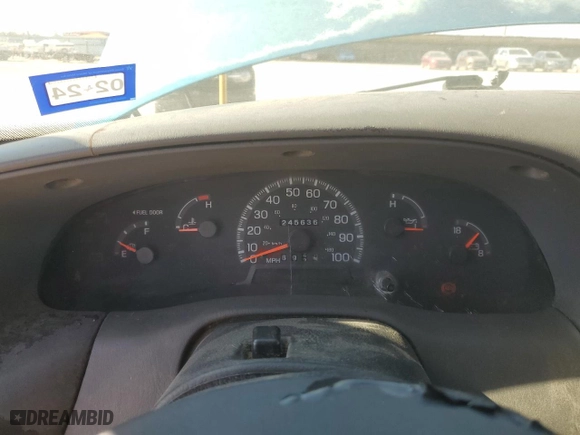 1998 Ford F-150 Standard with VIN 1FTZX1724WKC30122, listed as a Copart auction lot 42184135 with 245,636 mi miles and Salvage Title. Bid and sale history available at carsss.com. Image 9.