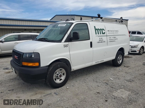 2023 GMC Savana Cargo z VIN 1GTW7AFP7P1111956, wystawiony jako Copart lot #69986504 z przebiegiem 11 645 mil mil oraz Szkoda całkowita • Salvage title. Historia ofert i sprzedaży dostępna na DreamBid. Obrazek 1.