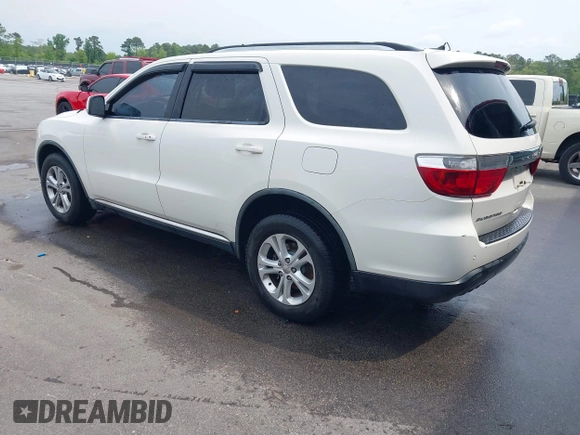 2012 Dodge Durango Crew with VIN 1C4RDHDG9CC152766, listed as a IAAI auction lot 42038931 with 288,545 mi miles and . Bid and sale history available at DreamBid. Image 3.