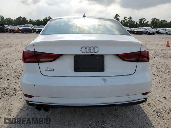 2018 Audi A3 Premium with VIN WAUAUGFF5J1018824, listed as a Copart auction lot 57607604 with 65,062 mi miles and Salvage Title. Bid and sale history available at DreamBid. Image 6.