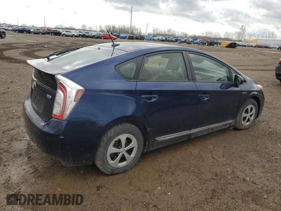 2013 Toyota Prius One with VIN JTDKN3DU8D1692971, listed as a Copart auction lot 53854465 with 166,342 mi miles and Clean Title. Bid and sale history available at DreamBid. Image 3.
