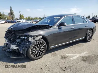 2021 Mercedes-Benz S 580 with VIN W1K6G7GB9MA046910, listed as a Copart auction lot 61006105 with 45,175 mi miles and Salvage title. Bid and sale history available at DreamBid. Image 1.