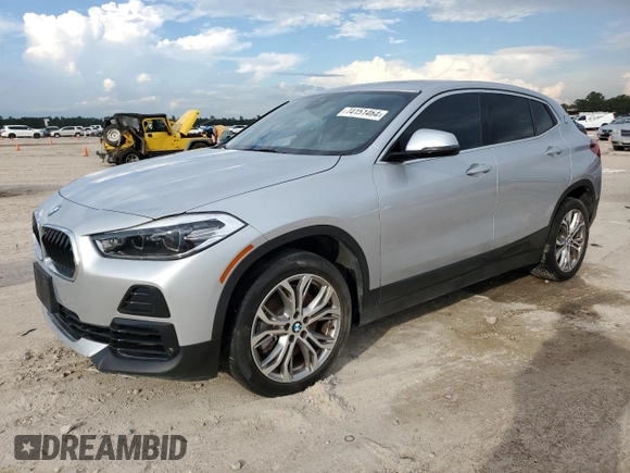 2022 BMW X2 sDrive28i with VIN WBXYH9C08N5U12160, listed as a Copart auction lot 74151464 with 59,362 mi miles and Clean Title. Bid and sale history available at carsss.com. Image 1.