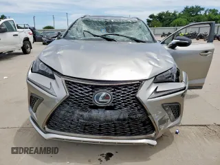2020 Lexus NX 300 F Sport with VIN JTJSARBZXL2176260, listed as a Copart auction lot 57898055 with 64,257 mi miles and Salvage title. Bid and sale history available at DreamBid. Image 5.