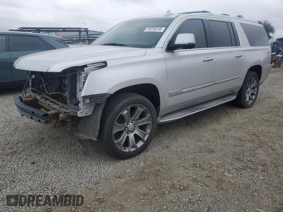 2015 Cadillac Escalade ESV Luxury with VIN 1GYS4SKJ3FR693207, listed as a Copart auction lot 59226245 with 88,414 mi miles and Clean title. Bid and sale history available at DreamBid. Image 1.