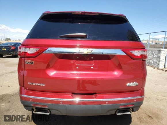 2020 Chevrolet Traverse High Country z VIN 1GNERNKW6LJ220095, wystawiony jako Copart lot #76336204 z przebiegiem 62 328 mil mil oraz Szkoda całkowita • Salvage title. Historia ofert i sprzedaży dostępna na DreamBid. Obrazek 6.
