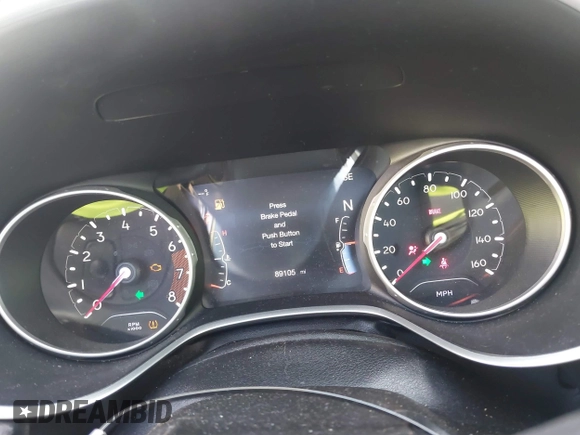 2018 Jeep Compass Latitude with VIN 3C4NJCBB3JT462706, listed as a IAAI auction lot 41680742 with 89,105 mi miles. Bid and sale history available at carsss.com. Image 7.