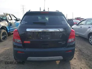 2015 Chevrolet Trax LTZ with VIN KL7CJTSB9FB101817, listed as a IAAI auction lot 41090727 with 108,959 mi miles. Bid and sale history available at carsss.com. Image 16.