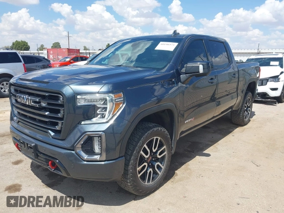 2021 GMC Sierra 1500 AT4 with VIN 1GTP9EED4MZ348768, listed as a IAAI auction lot 40190373 with 55,110 mi miles. Bid and sale history available at carsss.com. Image 2.