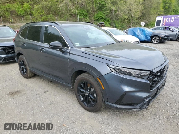 2025 Honda CR-V Sport-L with VIN 7FARS6H84SE012482, listed as a Copart auction lot 55705295 with 3,547 mi miles and Salvage Title. Bid and sale history available at DreamBid. Image 4.