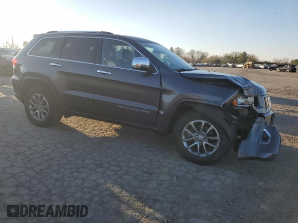 2014 Jeep Grand Cherokee Limited with VIN 1C4RJEBT8EC265764, listed as a Copart auction lot 47969994 with 110,502 mi miles and Salvage Title. Bid and sale history available at DreamBid. Image 4.