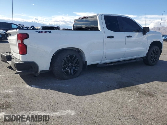 2020 Chevrolet Silverado 1500 Work Truck with VIN 1GCRYAEF7LZ166356, listed as a Copart auction lot 44558635 with 57,733 mi miles and Salvage Title. Bid and sale history available at carsss.com. Image 3.