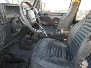 2001 Jeep Wrangler Sport with VIN 1J4FA49S71P360257, listed as a Copart auction lot 87748705 with 160,702 mi miles and Salvage Title. Bid and sale history available at carsss.com. Image 7.