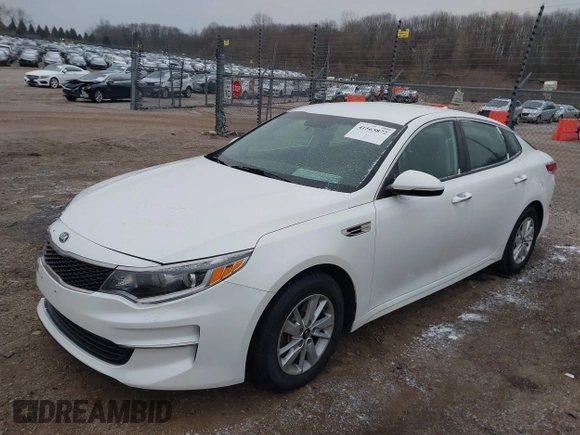 2017 Kia Optima LX with VIN KNAGT4L30H5159907, listed as a IAAI auction lot 41565872 with 84,537 mi miles. Bid and sale history available at carsss.com. Image 17.