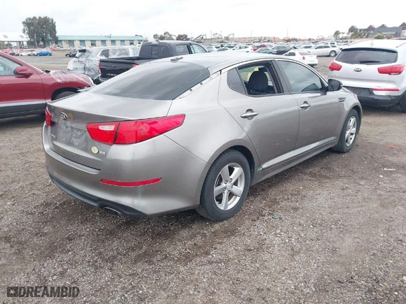 2015 Kia Optima LX with VIN 5XXGM4A74FG402150, listed as a IAAI auction lot 41756410 with 75,214 mi miles. Bid and sale history available at carsss.com. Image 4.