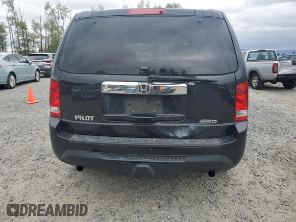 2014 Honda Pilot LX with VIN 5FNYF4H25EB030005, listed as a Copart auction lot 54799505 with 225,778 mi miles and Salvage Title. Bid and sale history available at DreamBid. Image 6.