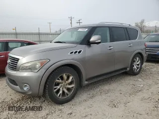 2011 Infiniti QX56 7-passenger with VIN JN8AZ2NE7B9002809, listed as a Copart auction lot 51163495 with 222,303 mi miles and Clean Title. Bid and sale history available at carsss.com. Image 1.
