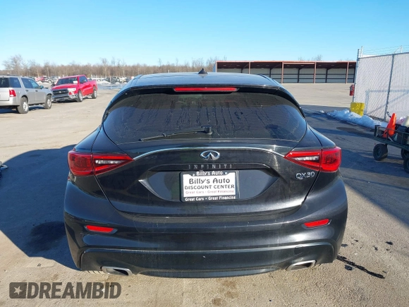 2017 Infiniti QX30 Sport with VIN SJKCH5CP3HA038000, listed as a IAAI auction lot 41454918 with 75,086 mi miles and . Bid and sale history available at DreamBid. Image 16.