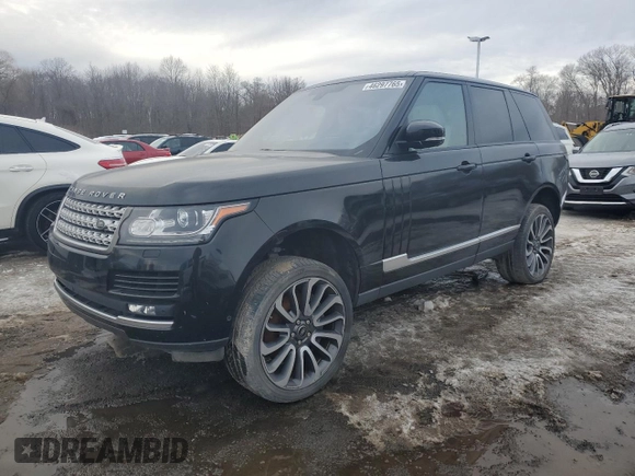 2016 Land Rover Range Rover Supercharged с VIN SALGS2EFXGA301986, выставлен на аукционе Copart как лот 46297765 с пробегом 81 247 миль миль и Чистый • Clean title. История ставок и продаж доступна на DreamBid. Изображение 1.