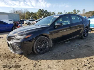 2022 Toyota Camry Hybrid SE with VIN 4T1G31AK9NU044778, listed as a Copart auction lot 42728265 with 76,287 mi miles and Salvage Title. Bid and sale history available at carsss.com. Image 1.
