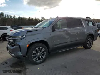 2021 Chevrolet Suburban LT with VIN 1GNSKCKD5MR164499, listed as a Copart auction lot 85023594 with 46,341 mi miles and Salvage Title. Bid and sale history available at carsss.com. Image 1.