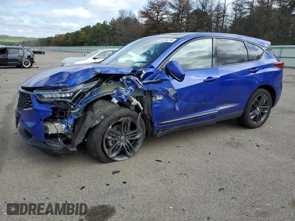2022 Acura RDX w/A-Spec Package with VIN 5J8TC2H62NL005331, listed as a Copart auction lot 69256314 with 41,157 mi miles and Salvage Title. Bid and sale history available at carsss.com. Image 1.
