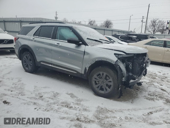 2025 Ford Explorer Active with VIN 1FMUK8DH2SGA68901, listed as a Copart auction lot 41738405 with 0 mi miles and Salvage Title. Bid and sale history available at carsss.com. Image 4.