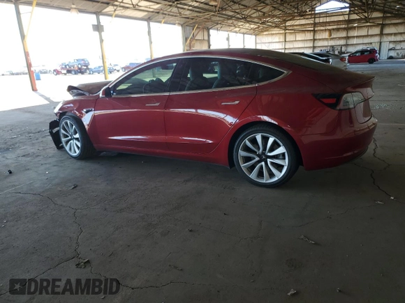 2018 Tesla Model 3 Long Range Battery z VIN 5YJ3E1EB9JF100616, wystawiony jako Copart lot #47430685 z przebiegiem 45 804 mil mil oraz Szkody całkowita. Historia ofert i sprzedaży dostępna na DreamBid. Obrazek 2.