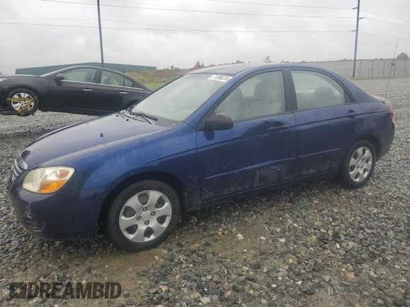 2008 Kia Spectra EX with VIN KNAFE122385539823, listed as a Copart auction lot 71399374 with 142,989 mi miles and Salvage Title. Bid and sale history available at carsss.com. Image 1.