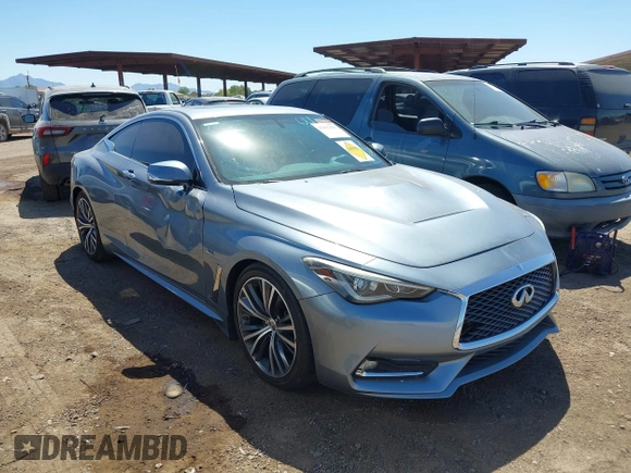 2018 Infiniti Q60 Sport with VIN JN1EV7EK5JM343104, listed as a IAAI auction lot 42492429 with 80,164 mi miles and . Bid and sale history available at DreamBid. Image 1.