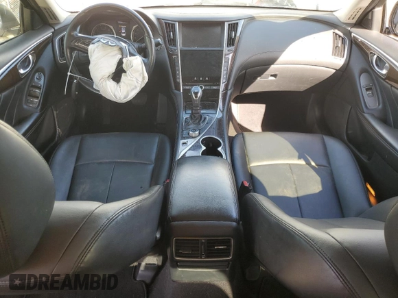 2018 Infiniti Q50 Luxe with VIN JN1EV7AP4JM363507, listed as a Copart auction lot 47868895 with 105,217 mi miles and Salvage Title. Bid and sale history available at DreamBid. Image 8.