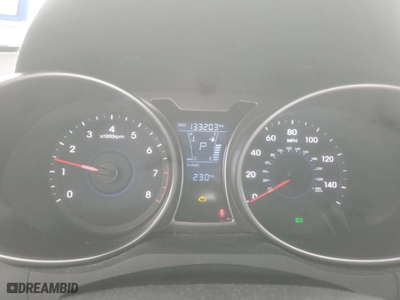 2013 Hyundai Veloster w/Black Int with VIN KMHTC6AD8DU151185, listed as a Copart auction lot 85415014 with 133,203 mi miles and Salvage Title. Bid and sale history available at carsss.com. Image 9.
