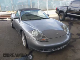 2001 Porsche Boxster S with VIN WP0CB29801U664241, listed as a IAAI auction lot 42046532 with 99,850 mi miles. Bid and sale history available at carsss.com. Image 1.