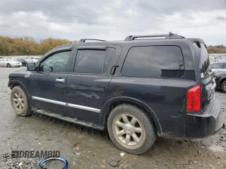 2005 Infiniti QX56 with VIN 5N3AA08A65N813953, listed as a Copart auction lot 83838814 with 168,503 mi miles and Salvage Title. Bid and sale history available at carsss.com. Image 2.