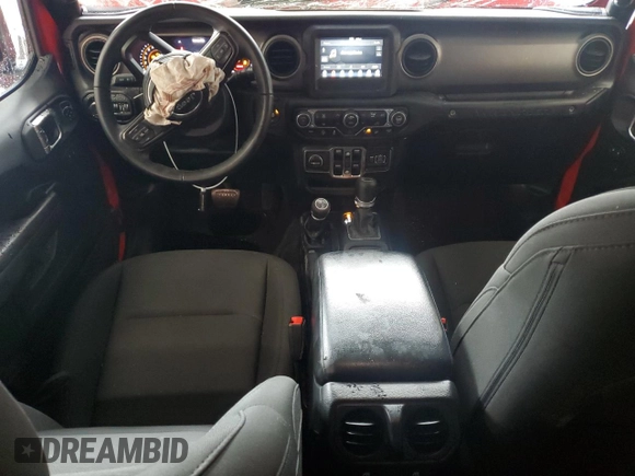 2018 Jeep Wrangler Unlimited Sport S with VIN 1C4HJXDG5JW285227, listed as a Copart auction lot 61264625 with 46,085 mi miles and Salvage title. Bid and sale history available at DreamBid. Image 8.