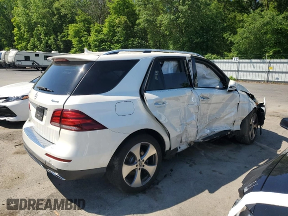 2018 Mercedes-Benz GLE 350 with VIN 4JGDA5HB3JB150235, listed as a Copart auction lot 57277985 with Not provided miles and Salvage title. Bid and sale history available at DreamBid. Image 3.