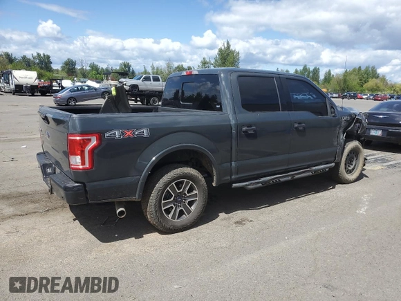 2017 Ford F-150 XL with VIN 1FTEW1EF3HKC24533, listed as a Copart auction lot 54157755 with 152,029 mi miles and Clean Title. Bid and sale history available at carsss.com. Image 3.