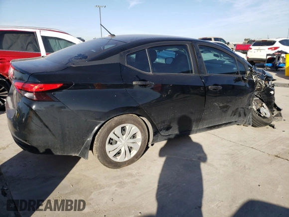 2021 Nissan Versa S with VIN 3N1CN8DV3ML907131, listed as a Copart auction lot 48687055 with 28,266 mi miles and Salvage Title. Bid and sale history available at carsss.com. Image 3.