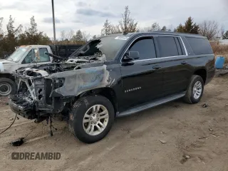 2015 Chevrolet Suburban LT with VIN 1GNSKJKC7FR122155, listed as a Copart auction lot 46984425 with Not Provided miles and Salvage Title. Bid and sale history available at carsss.com. Image 1.