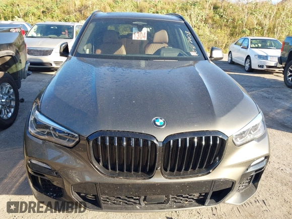 2021 BMW X5 xDrive45e with VIN 5UXTA6C01M9H19575, listed as a IAAI auction lot 40817408 with 37,724 mi miles. Bid and sale history available at carsss.com. Image 6.