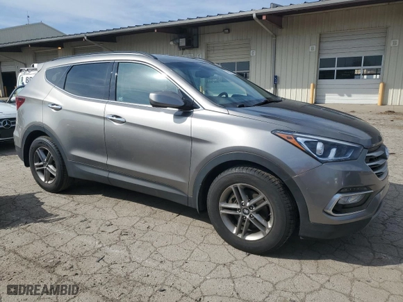 2017 Hyundai Santa Fe Sport 2.4L with VIN 5NMZU3LB6HH027015, listed as a Copart auction lot 54107225 with 145,640 mi miles and Clean Title. Bid and sale history available at carsss.com. Image 4.